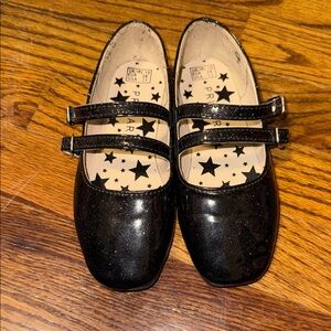Black Glitter Kids Shoes